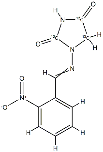 1007476-86-9_1-(2-硝基苄亚基氨基)-2,4-咪唑烷二酮-[2,4,5-碳-13]标准品